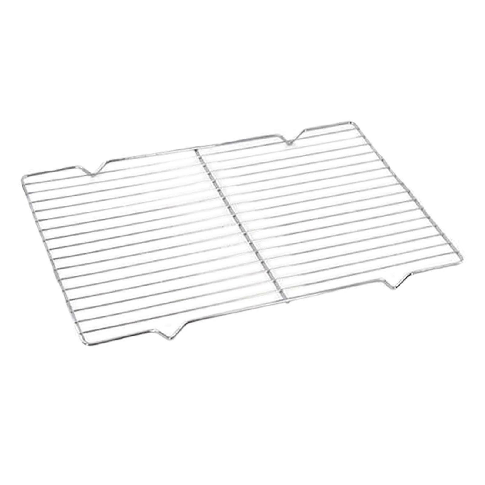 Barbecue Mesh Net Rack Grilling, 20.5x30cm Silvery Color, Mesh Wire Rack for Outdoors Picnic, BBQ Grill Rack