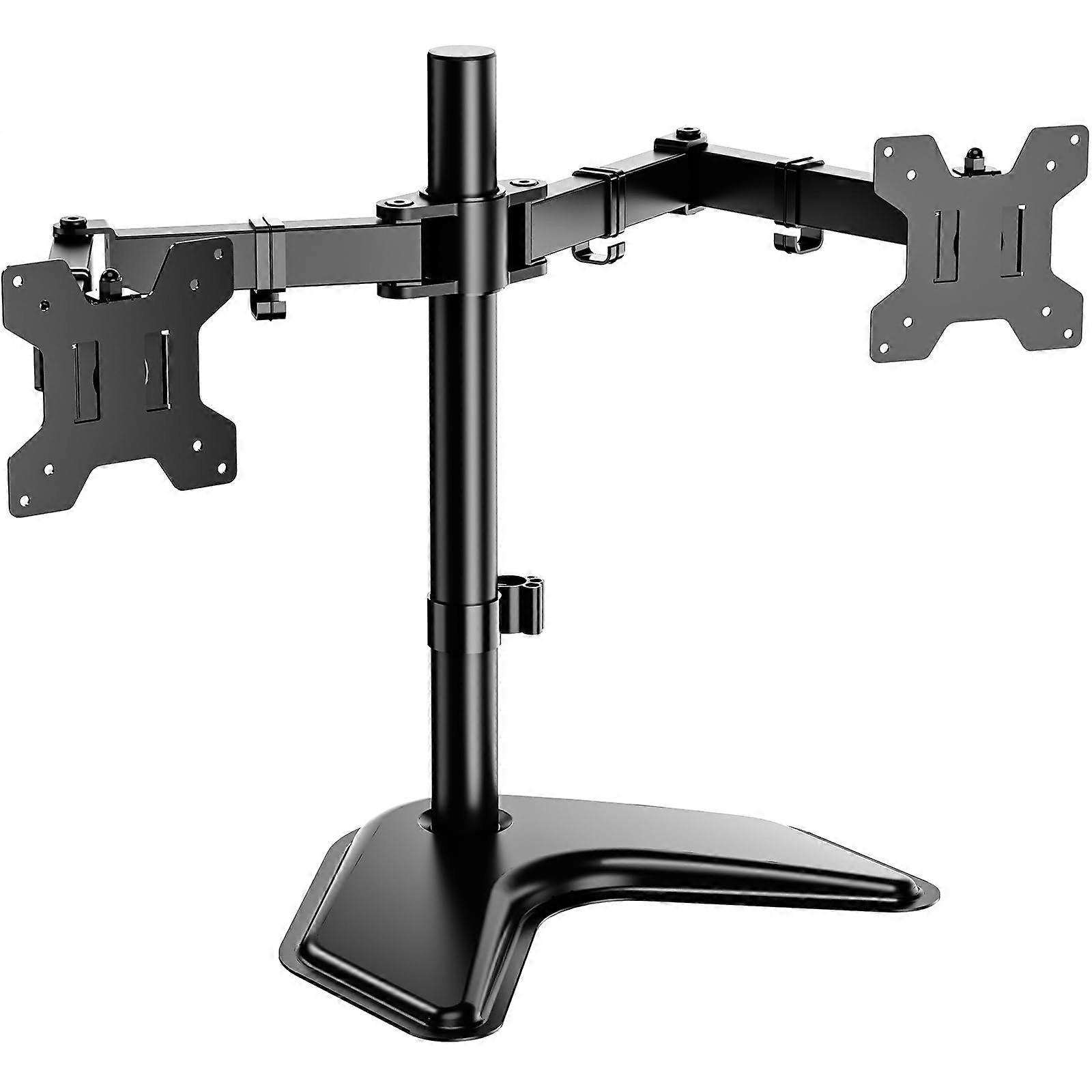 Dual Monitor Stand 27 Inch, Articulating Dual Monitor Arm, Tilt Swivel Rotate, 10 kg, VESA 75/100, Black MF002