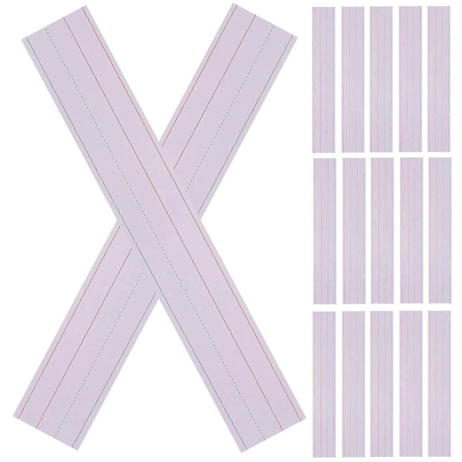 Reusable Ruled Sentence Strips for Learning Violet Color Made from Paper 30 Pieces