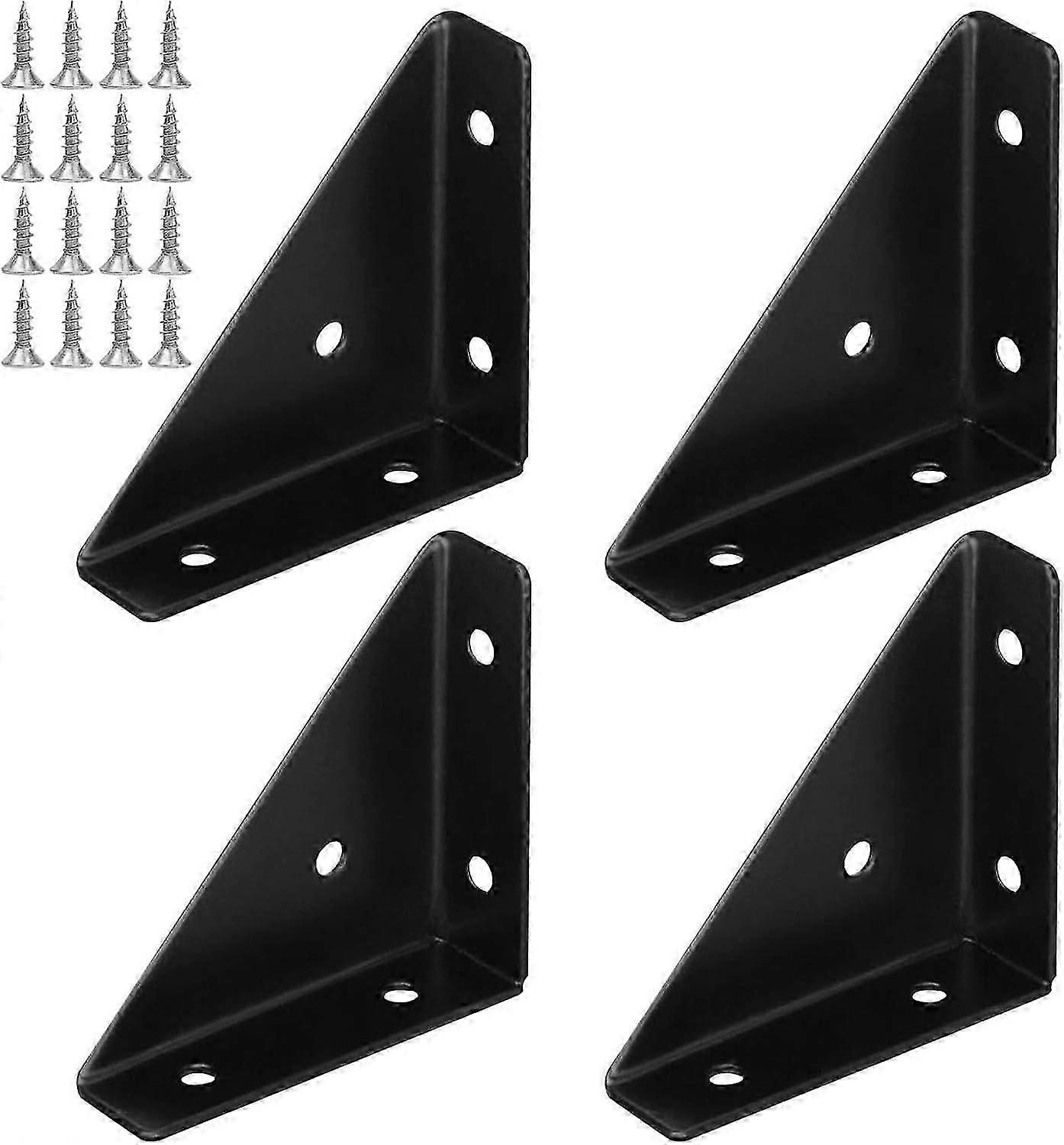 4Pcs Corner Brace Cabinet Brackets Right Angle Shelf