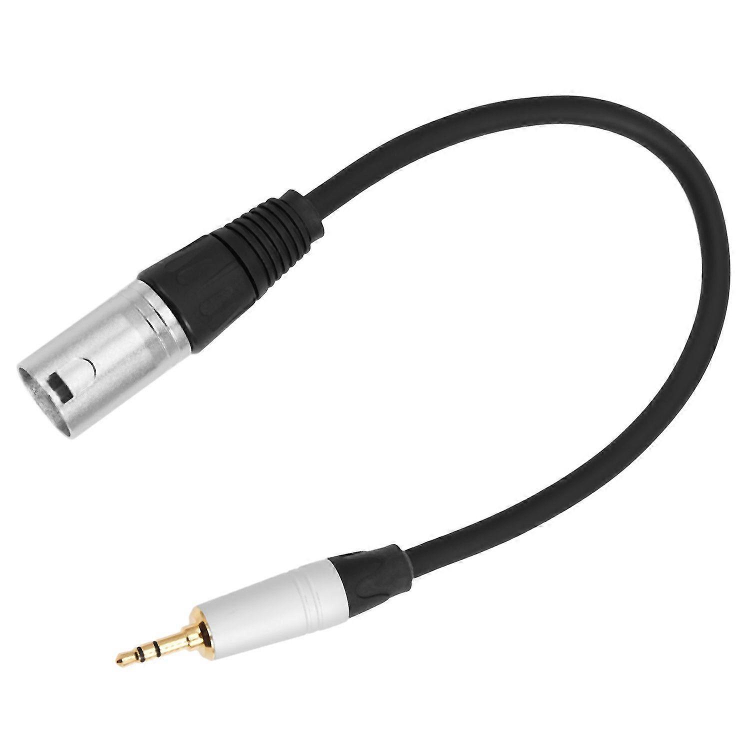 0.3 3.5Mm Male Plug to 3 Pin Xlr Male Shielded Stereo Cable for Microphone Audio Record