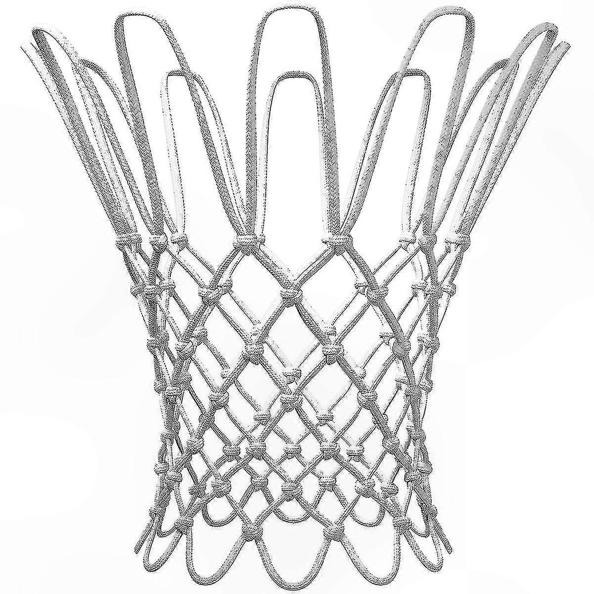 Heavy Duty Basketball Net for Indoor/Outdoor Use - White