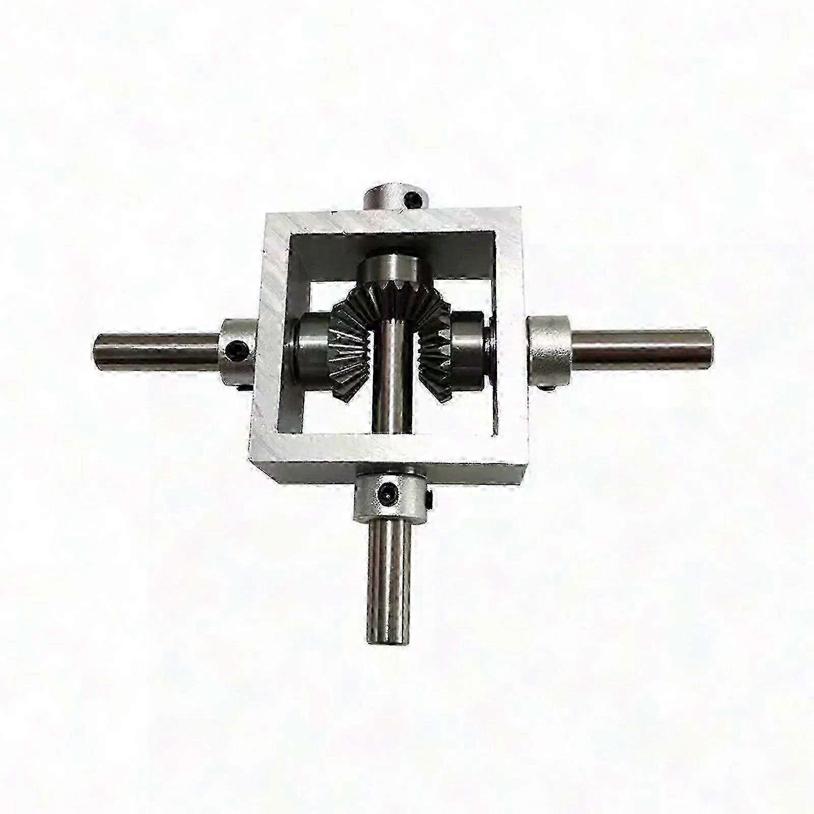 1:1 Ratio Right Angle Gearbox with Dual Output Shafts for Machinery Applications