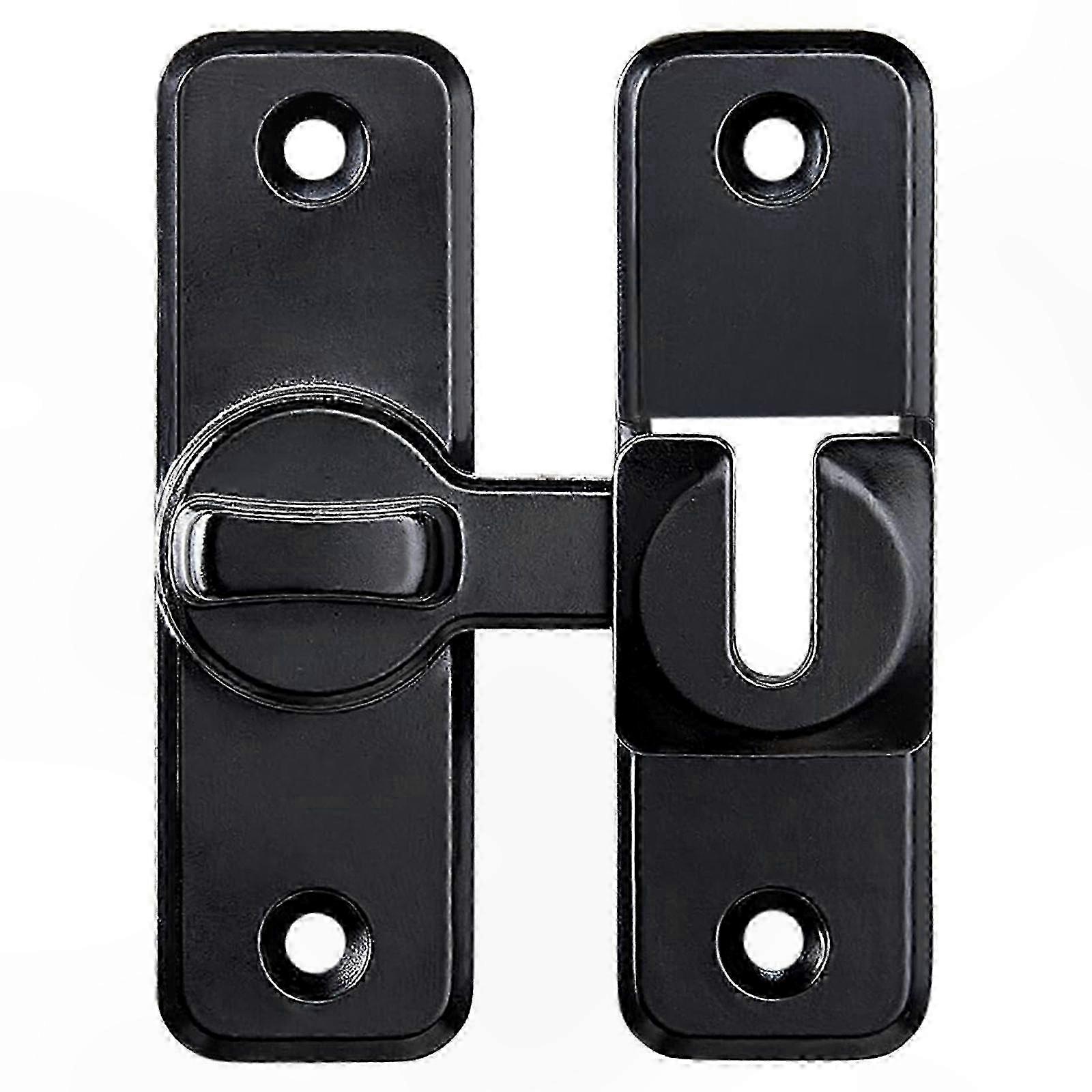 Privacy Door Lock for Barn Doors, 90/180 Degree Flip Latch, Secure Home Access