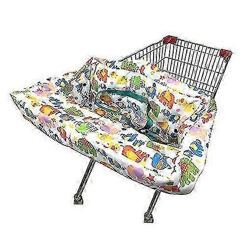 Portable Shopping Cart Cover | Baby, Child, Toddler High Chair and Shopping Cart Cover (Simple Elephant)
