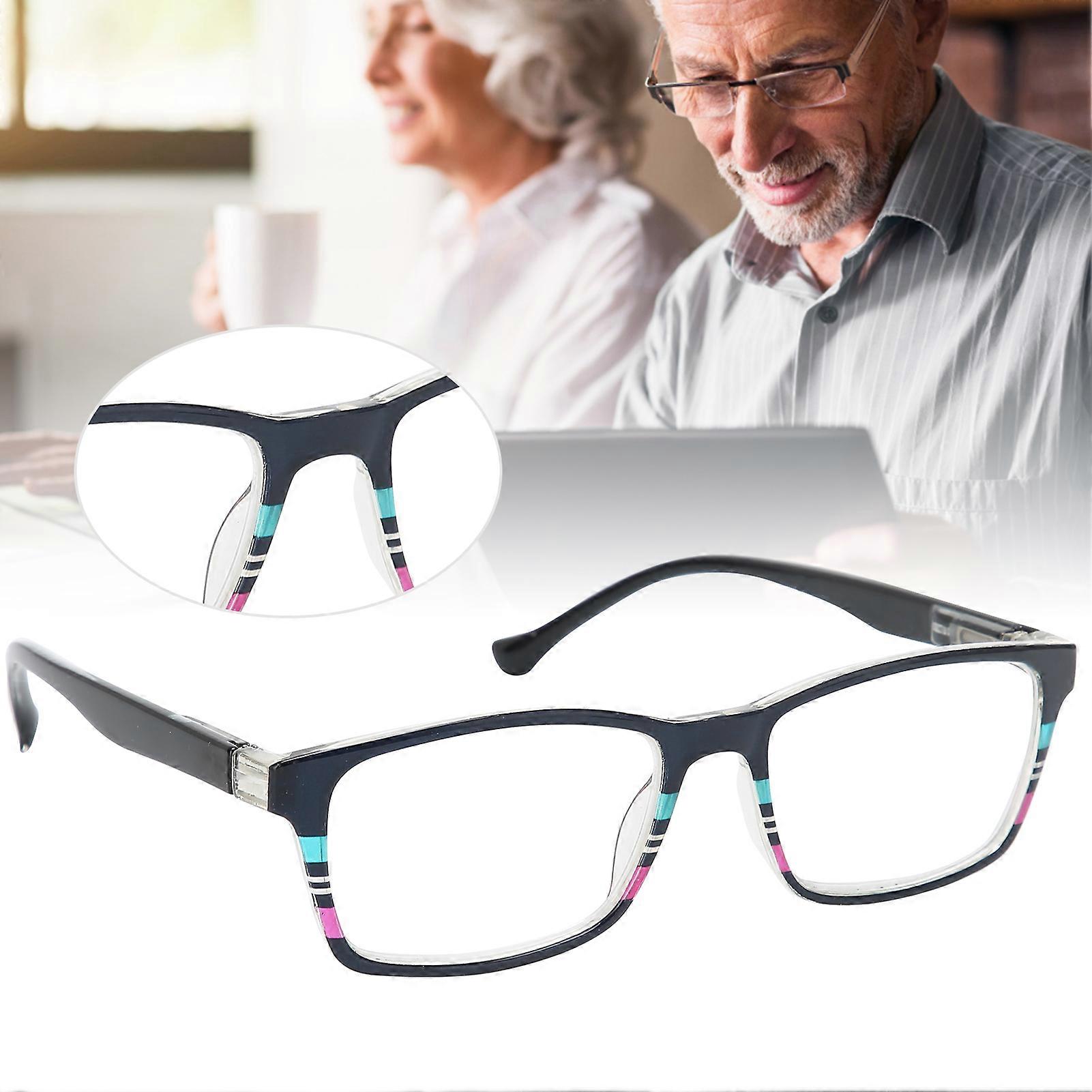 Reading Glasses +350 Unisex PC High Definition Spectacles for Elderly