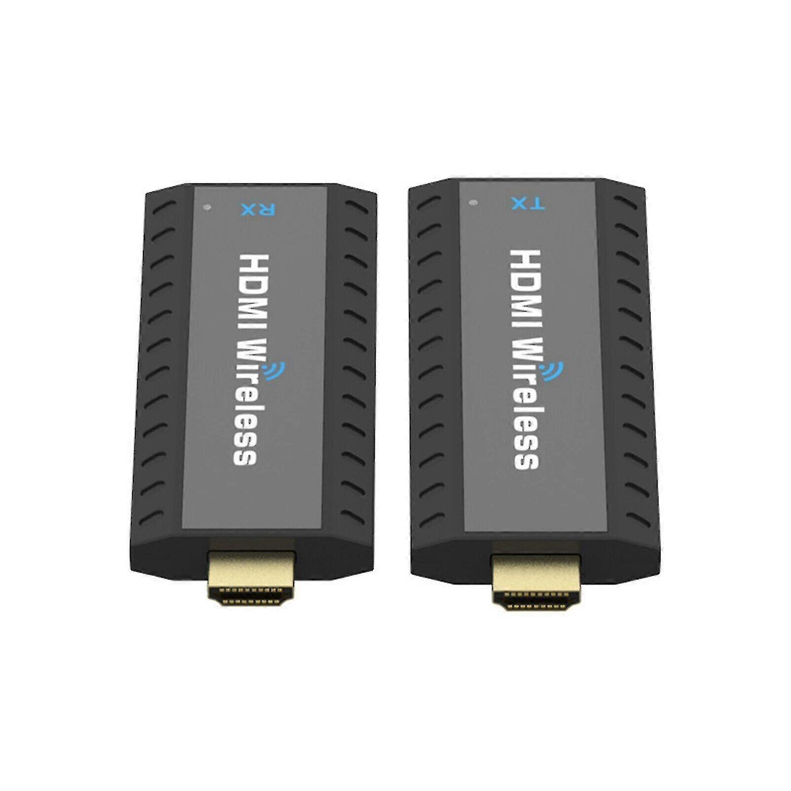 Wireless HDMI Extender for 1 PC to 2 TVs Screen Mirroring Video Transmitter