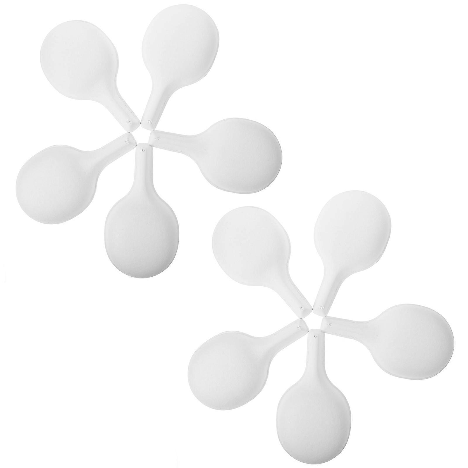 Blank Paper Spoon for Painting DIY 40Pcs White Paper Craft Supplies