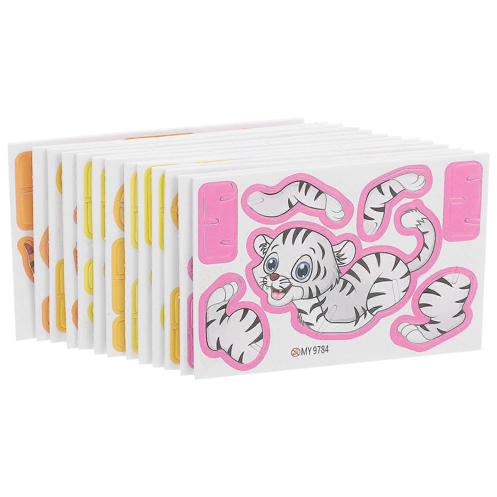 Foam Tiger Puzzle Toy for Educational Purposes 50Pcs Set