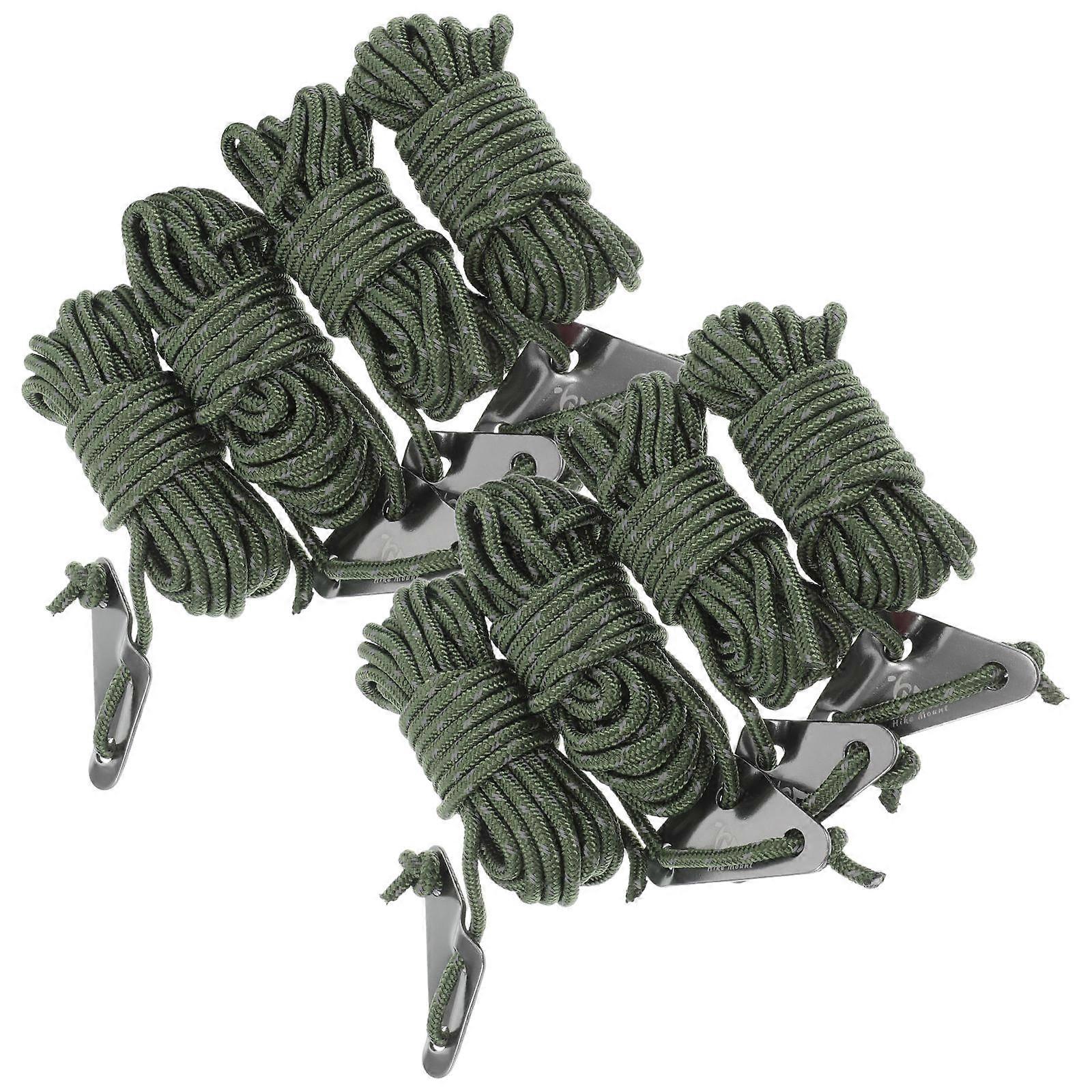 Mountaineering Rope Outdoor Rope Camping Gear Tent Cord for Windproof 8Pcs