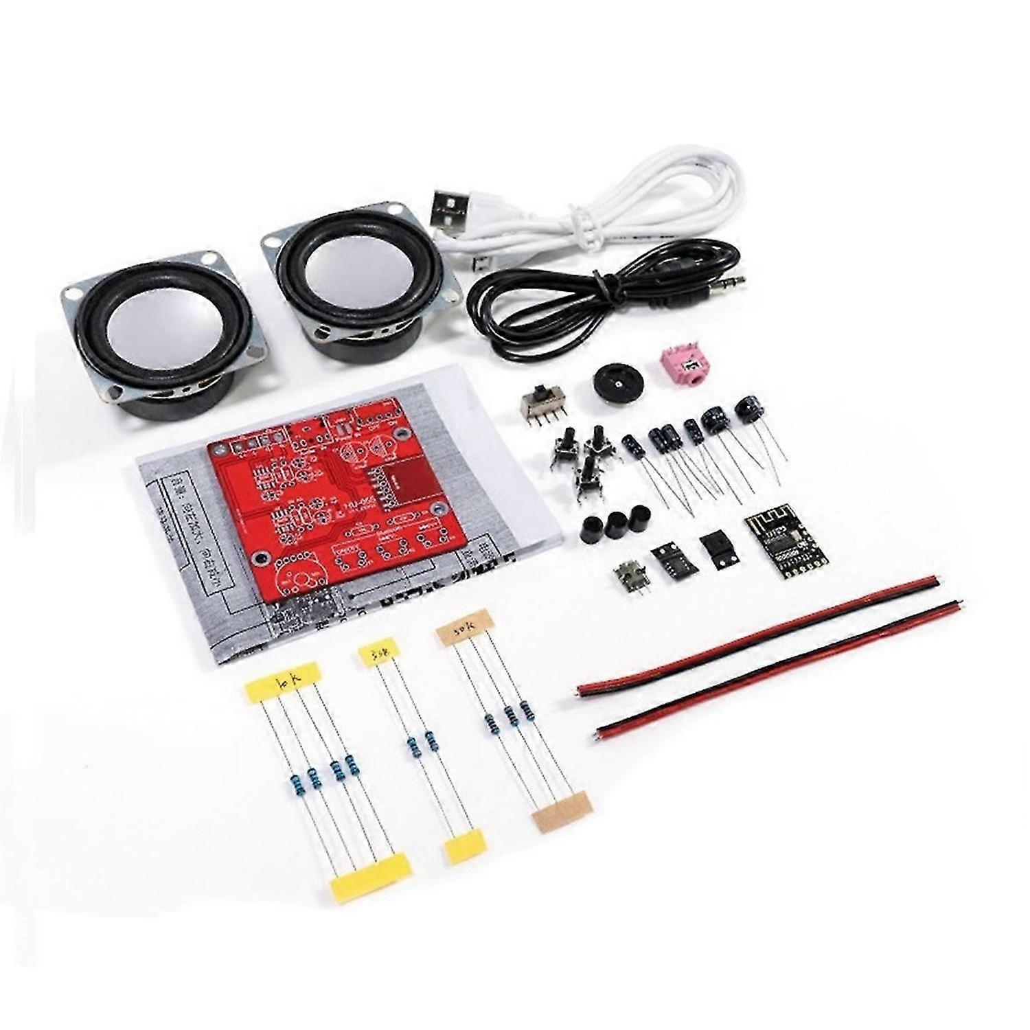 DIY Bluetooth Speaker Kit Home Stereo Sound Amplifier Without Shell
