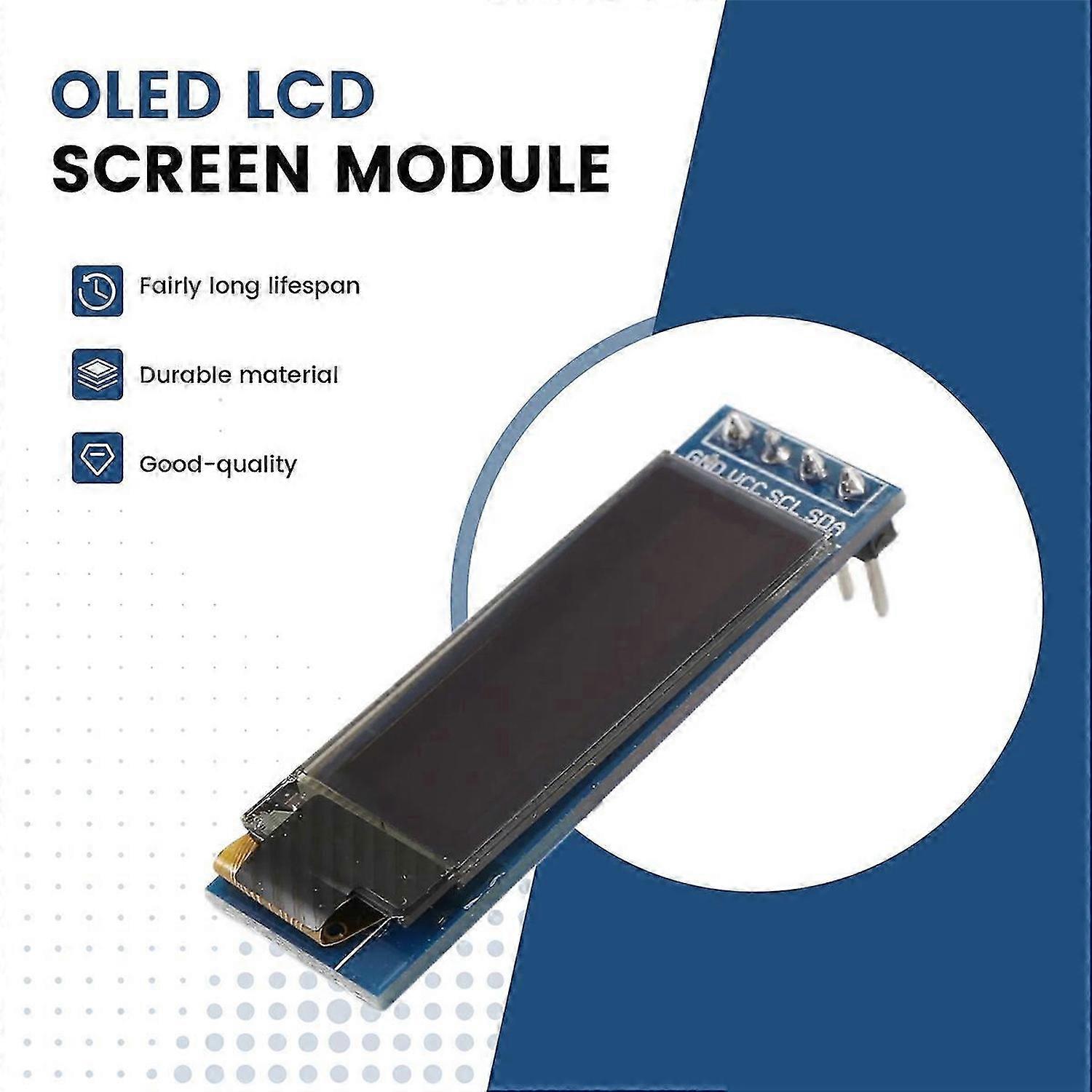 Display Module 0.91 Inch OLED Display Module OLED Screen Driver DC 3.3V