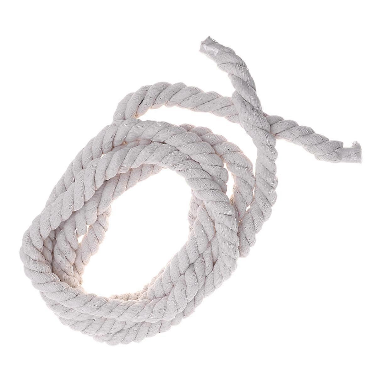 Twine String Cotton Rope for Wrapping 4m Thickened Craft String in White