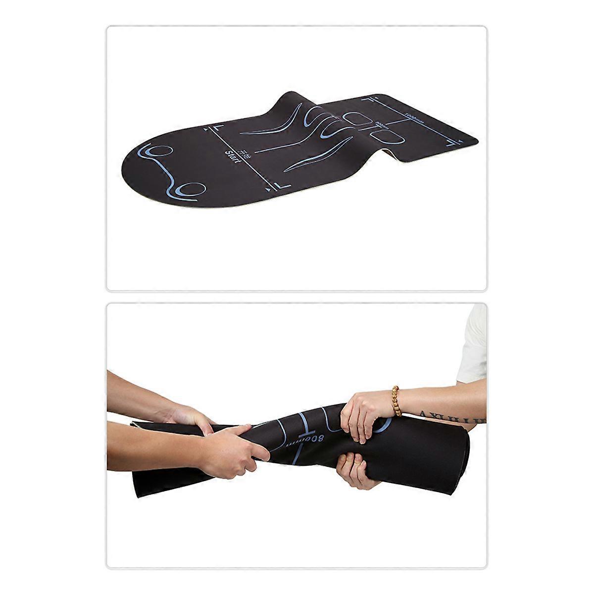 Exercise Equipment Mat for Ab Roller Wheel,Gym Floor Pad,Black & Blue