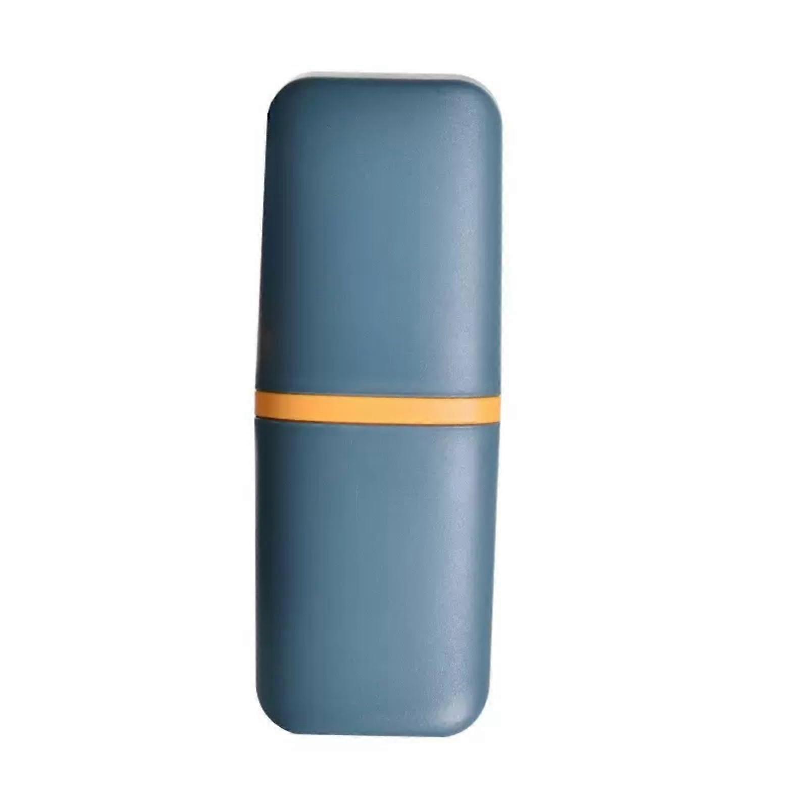 Toothbrush Travel Case 1 Pcs Portable PP Seal Toothbrush Holder, Toothpaste Container Storage Cup, Blue