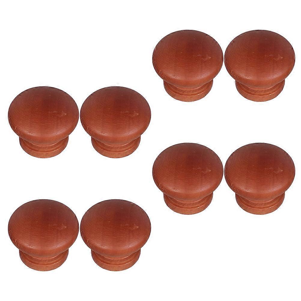 Wood Cabinet Knobs Round Mushroom Style for Decor 40Pcs Set