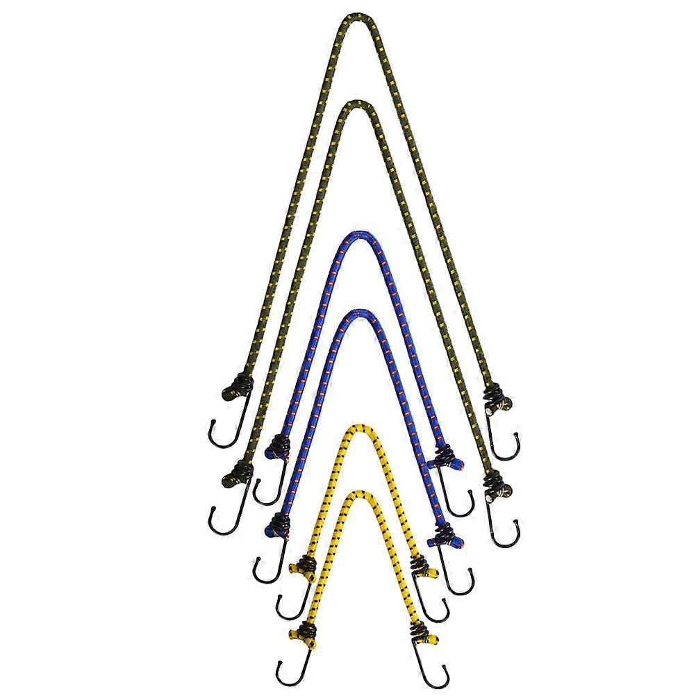 Outdoor Bungee Cords for Camping Tent Ropes 12Pcs Multi-Use Elastic Cords