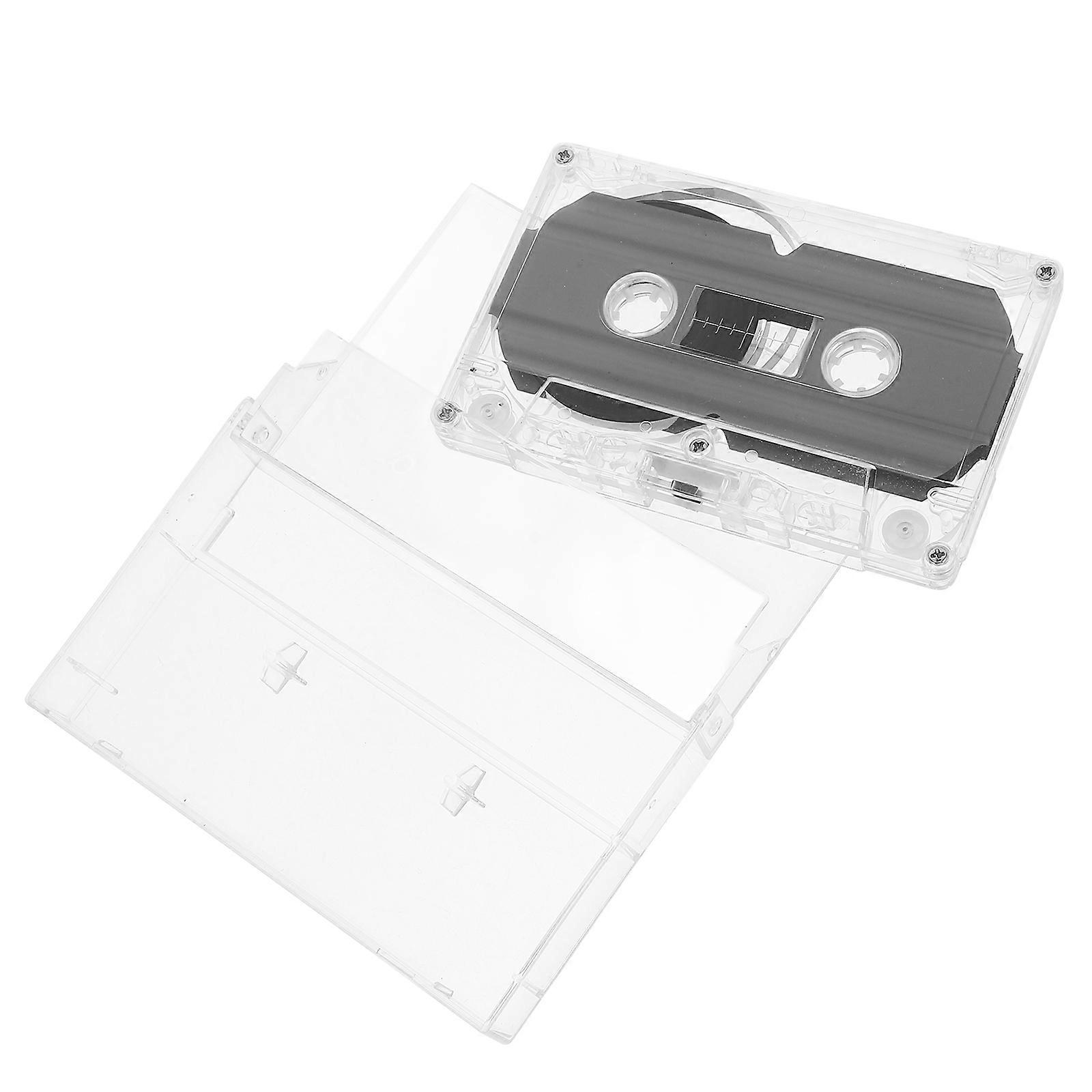 DIY Blank Cassette Tape 2Pcs for Recording with Plastic Material