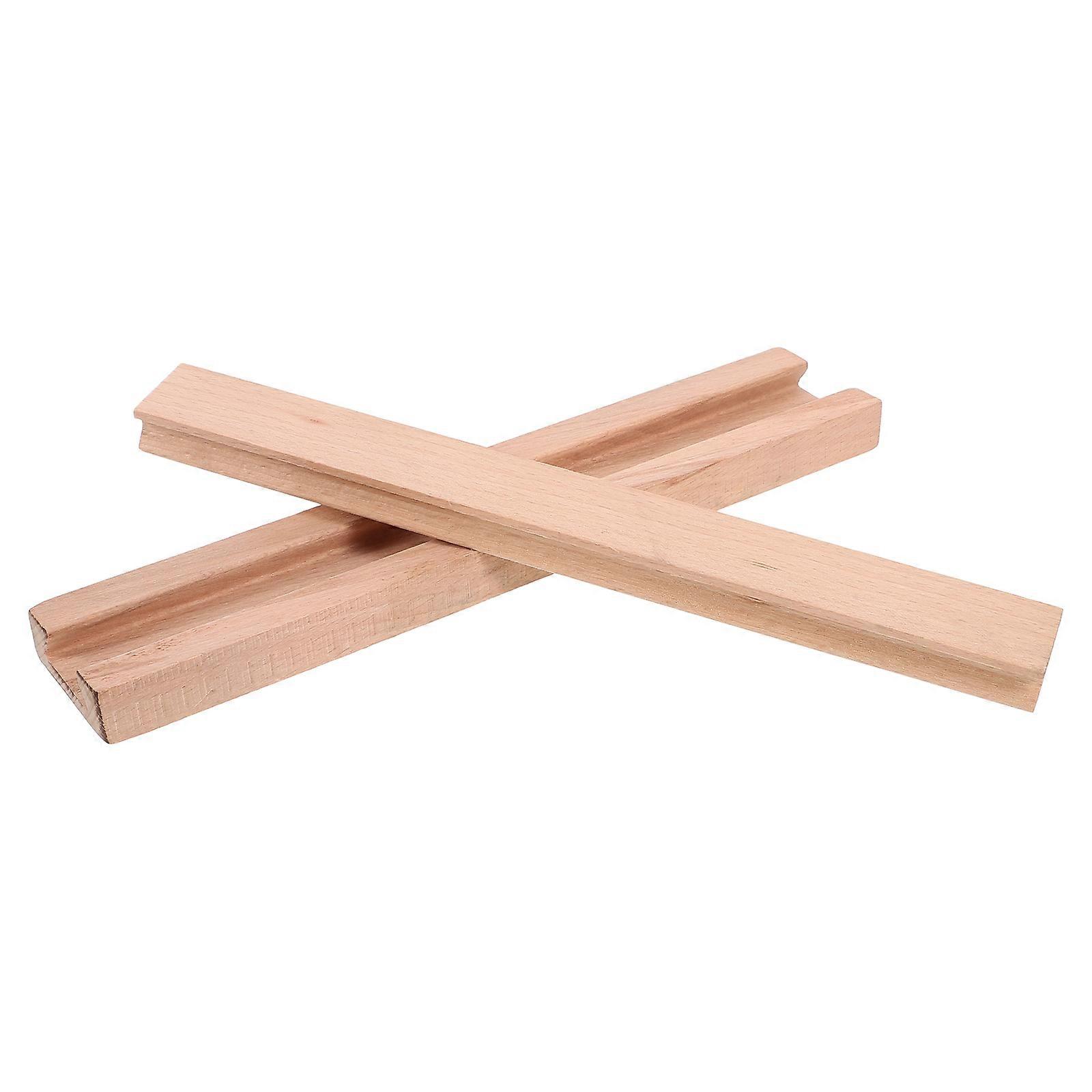 Dresser Drawer Slides 3Pcs Wooden Replacement Glides Bottom Mounted Furniture Installation 25.00X4.70X1.60CM Smooth Sliding