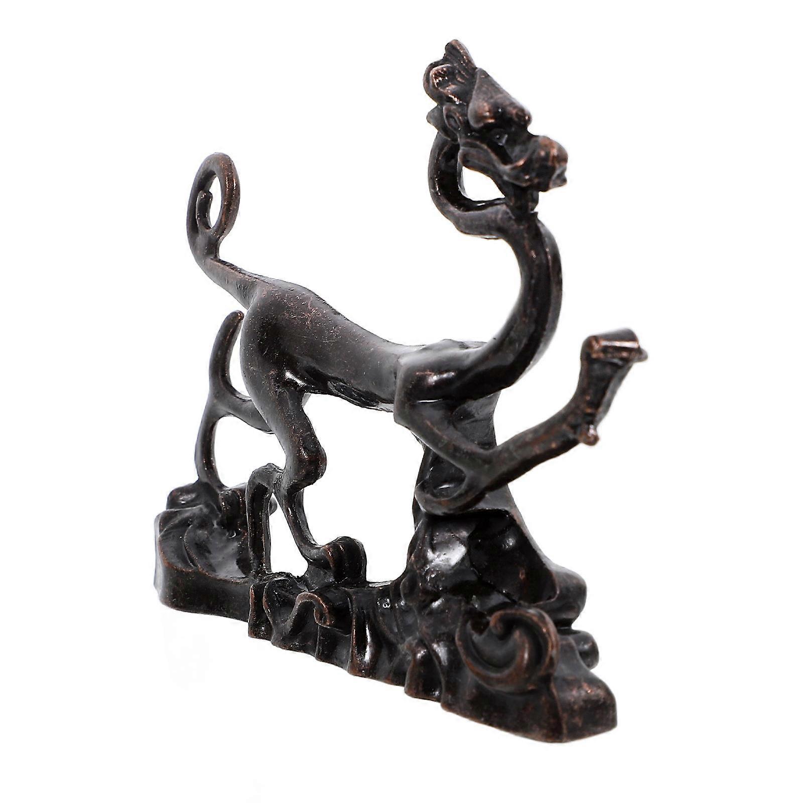 5Pcs Brush Holder Organizing Solution For Craftsmanship Admirers With Unique Dragon Shape And Copper Material