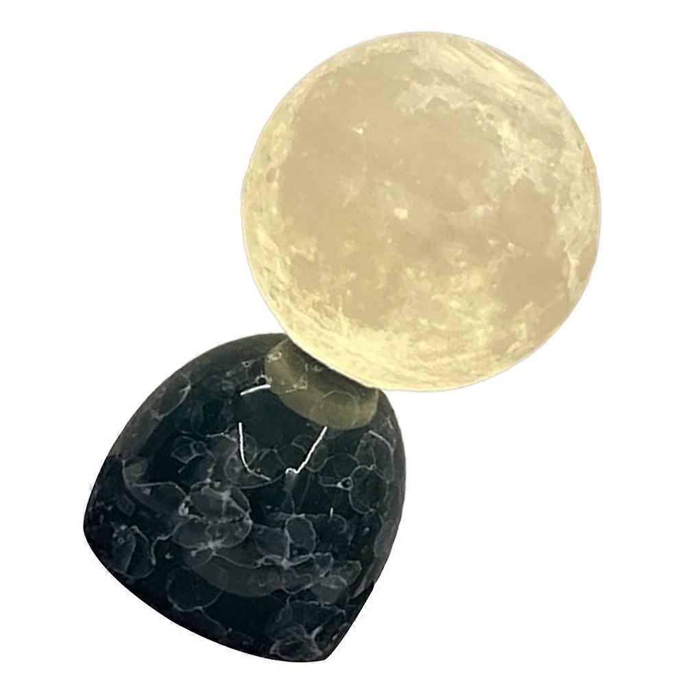Ceramic Moon Lamp for Romantic Night Light 1Set Black