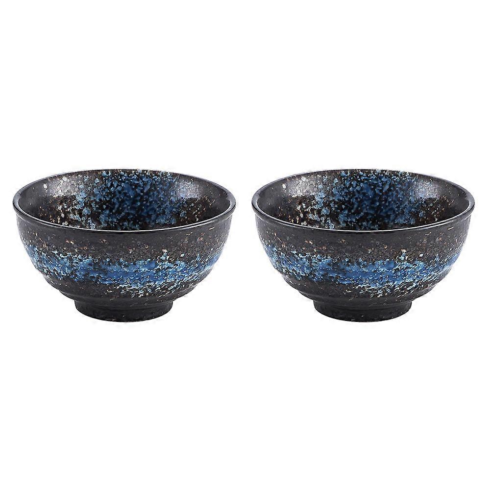 4 Pcs Japanese Style Ceramic Noodle Bowl Food Serving Round Shape for Restaurant Use Assorted Color