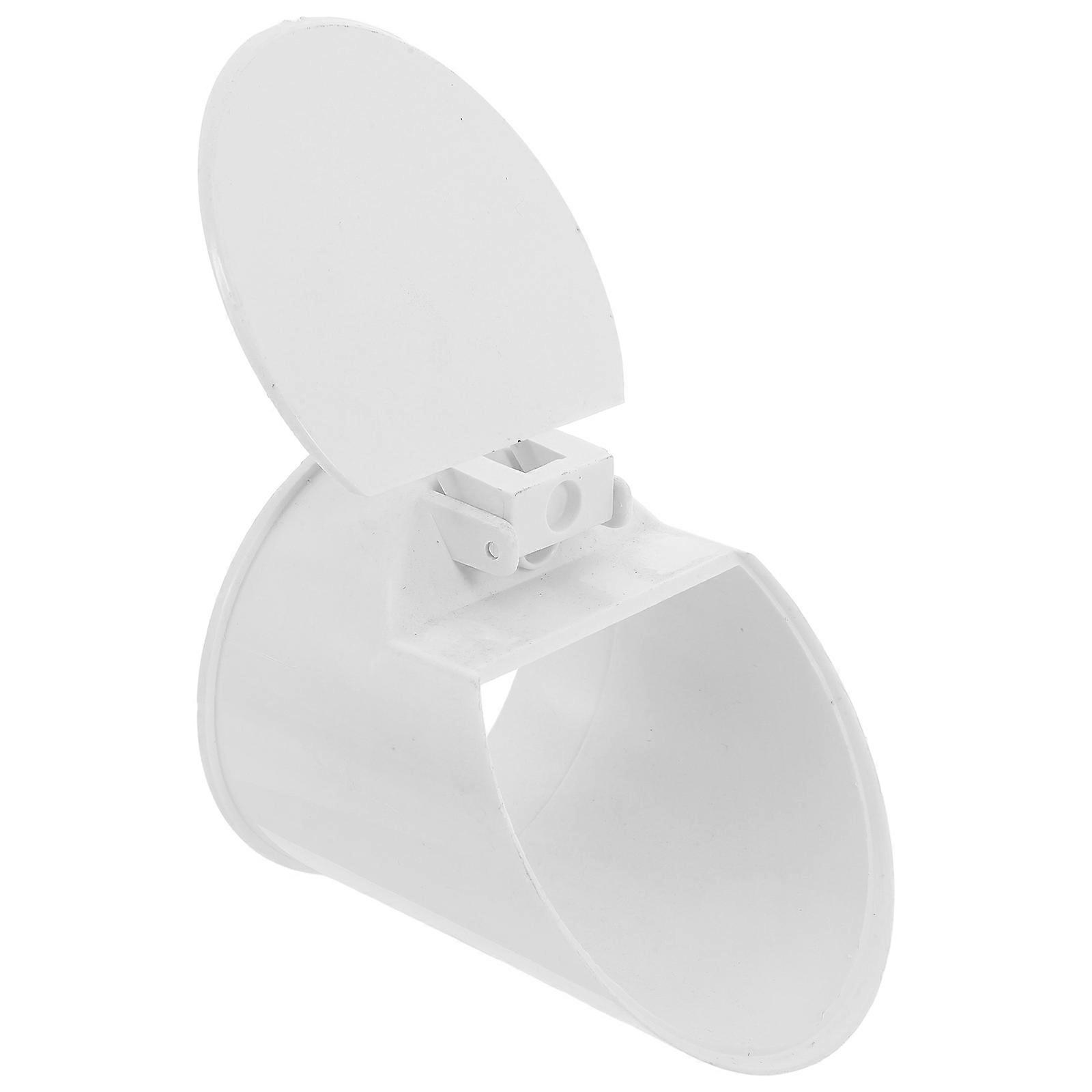 White PVC Sewer Covers for Homeowners in Bathroom Exhaust Applications 9.5X8.2X8.2CM One-way Check Valve 1Set