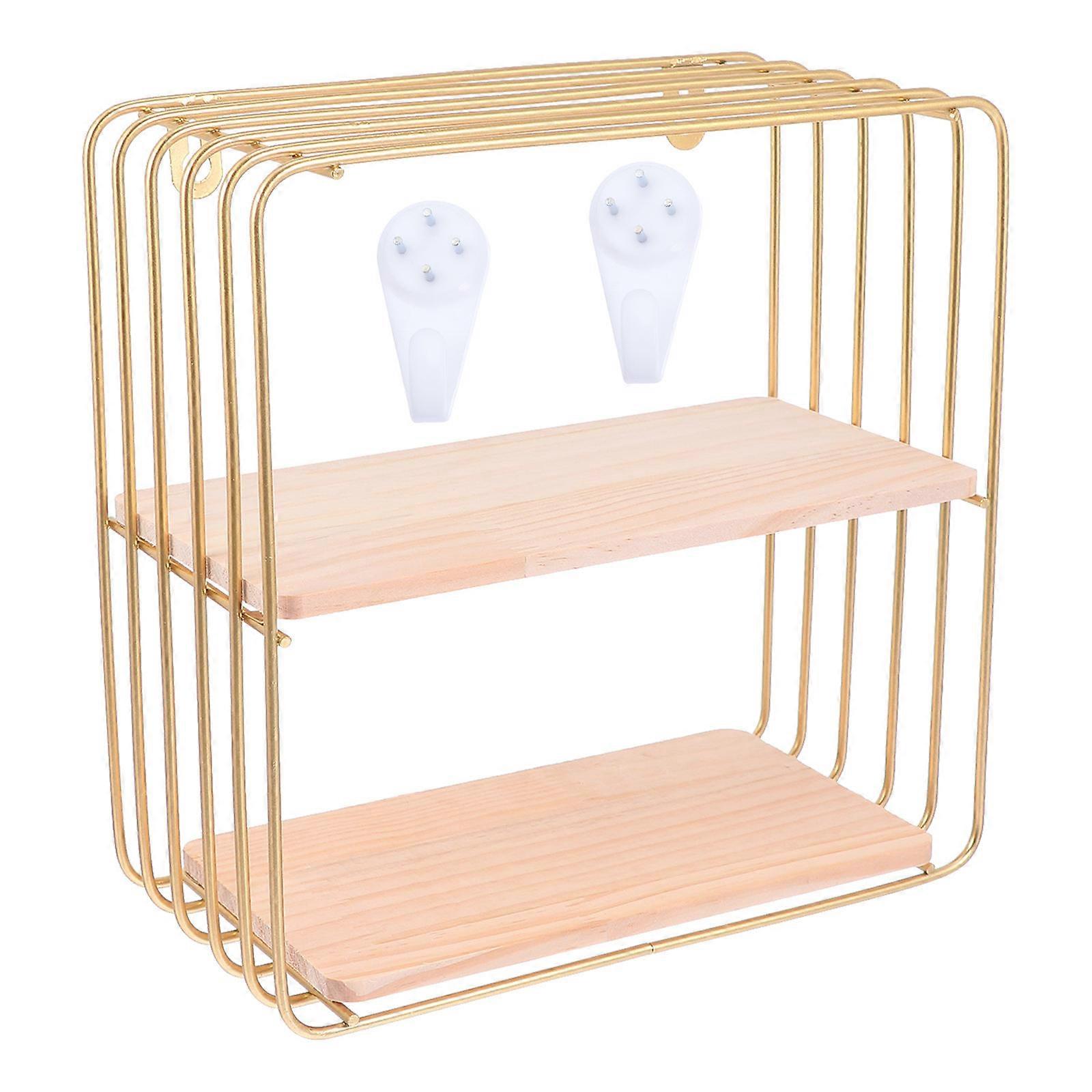 Wall-Mounted Storage Rack Nordic Style Storage Shelf for Home 1Set