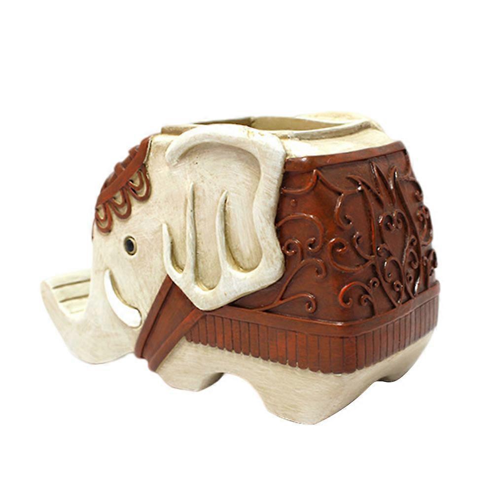 Beige Resin Cell Phone Stand Holder for Storage 2Pcs Cartoon Desktop