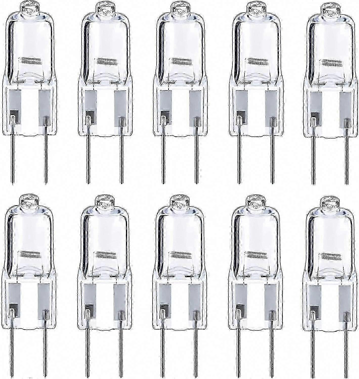 10pcs G4 Halogen Bulb 35w 12v Dimmable Capsule Bulb Gy6.35 for Under Cabinet Landscape Light