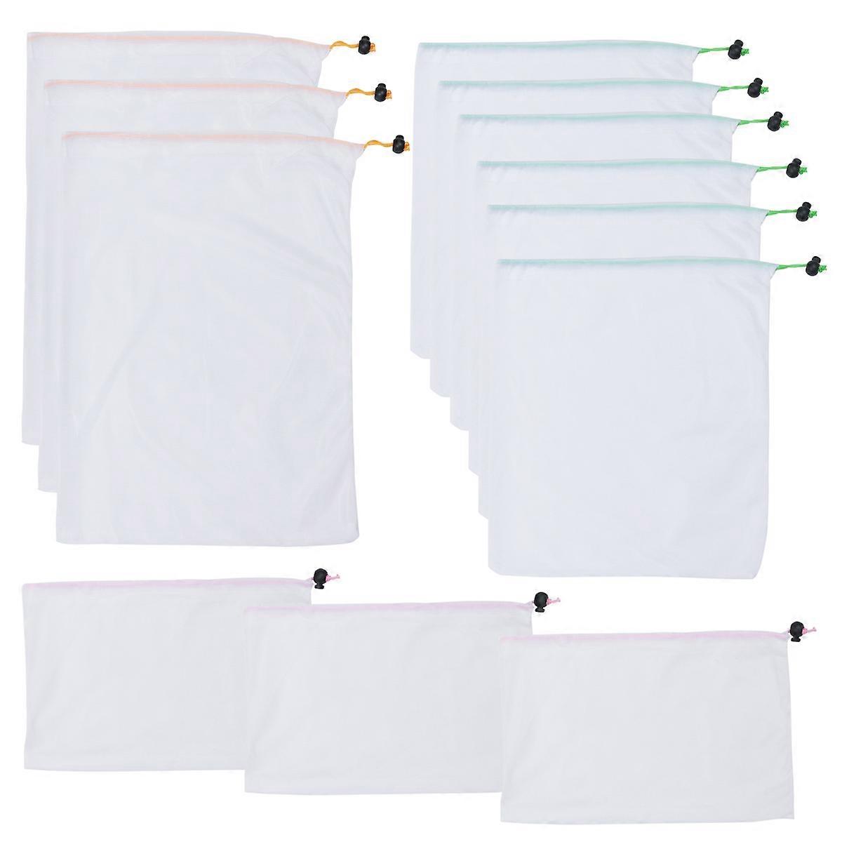 Kitchen Bag Storage Drawstring for Vegetables and Fruits 24Pcs Set