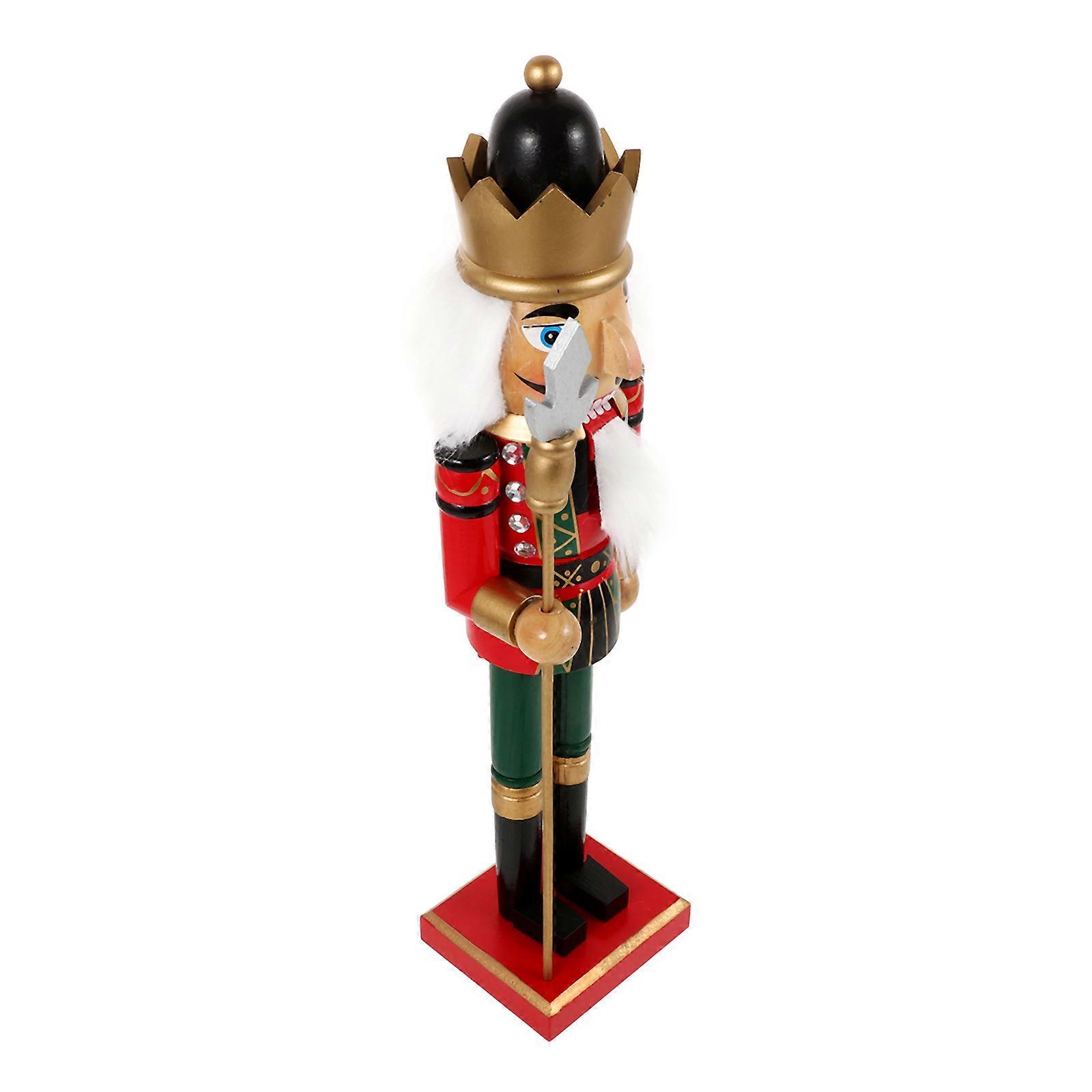 Wooden Nutcracker Christmas Decoration for Decoration Xmas Cabinet Display