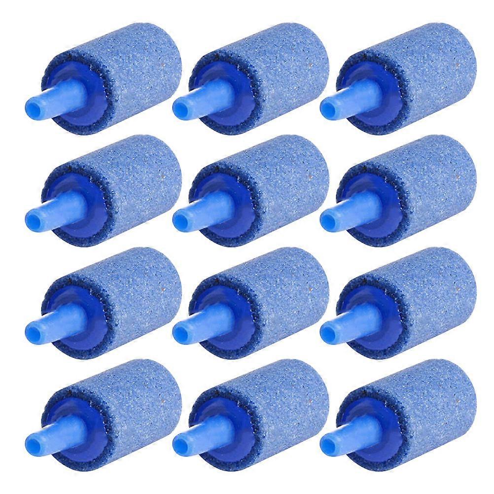Air Stone Fish Tank Bubble Diffuser for Oxygen Pumping 80Pcs Blue Aquarium Supplies