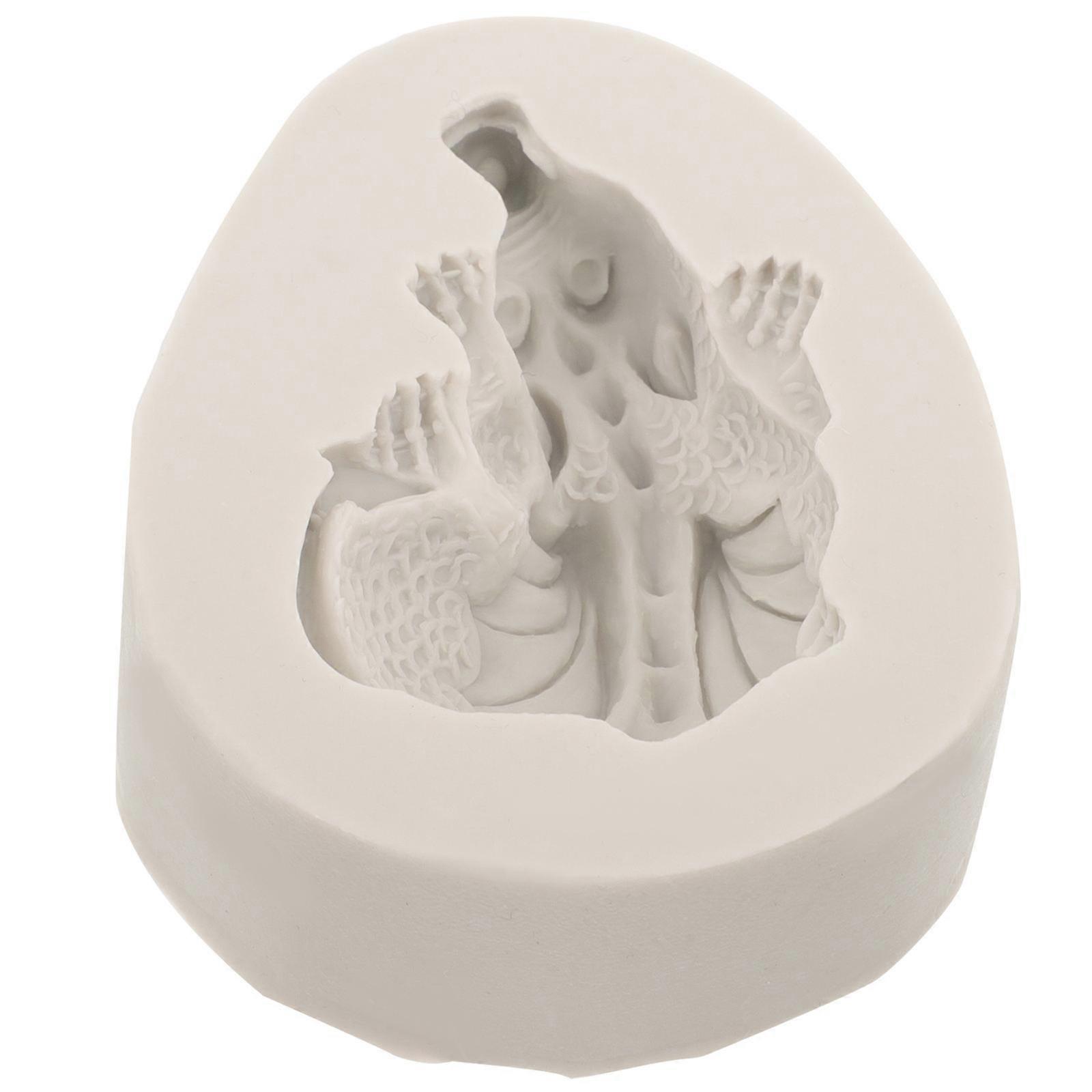 Interesting Silicone Mold Easter Dinosaur Mold for Baking Use 2Pcs Chocolate Mould