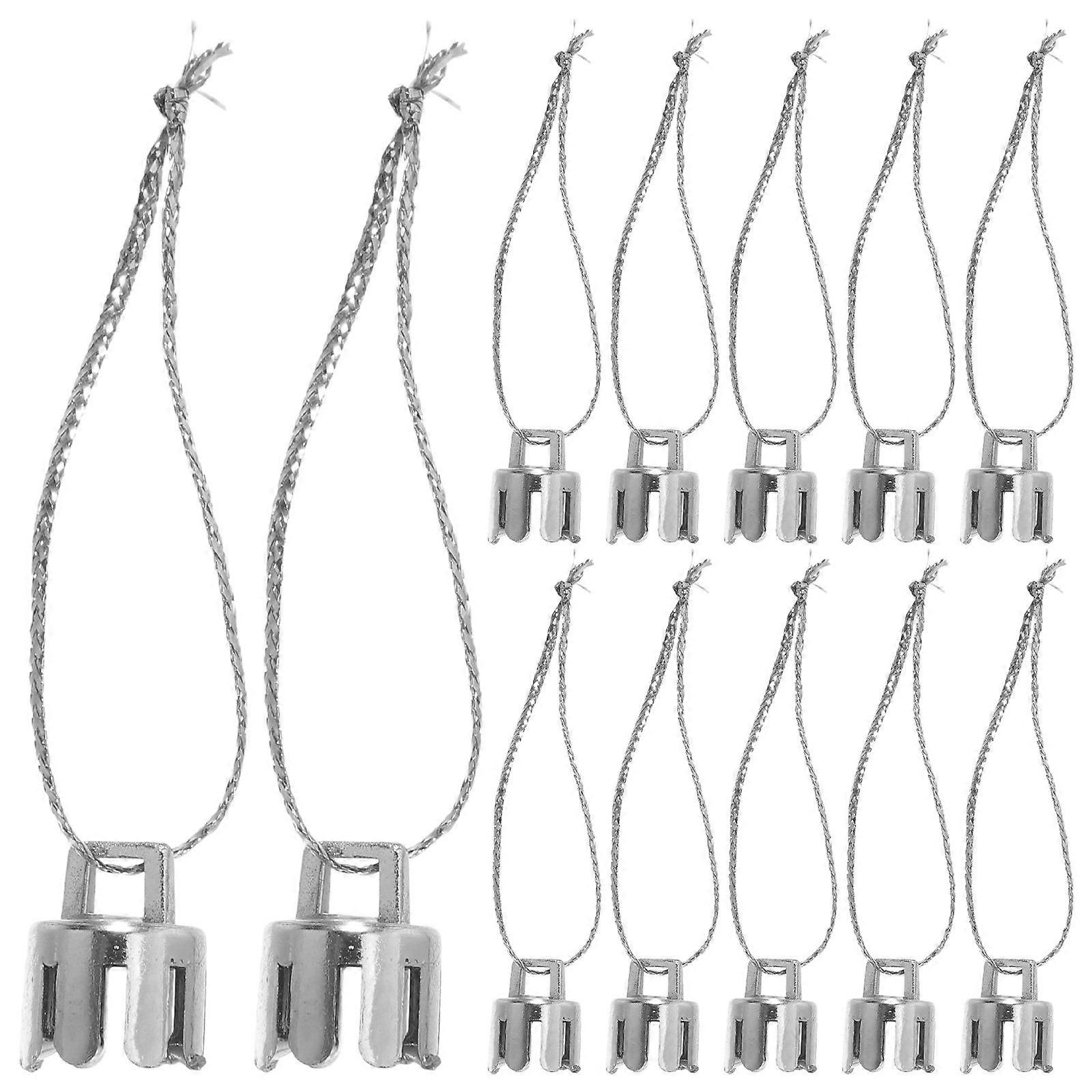 3000 Pcs Decorative Xmas Ball Caps DIY Hangers For Christmas Ornaments 1Cm Outer Diameter PVC Hanging Support For DIY Projects