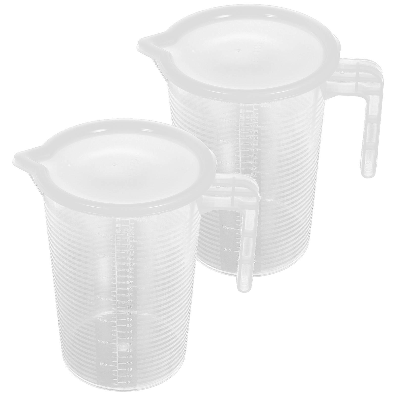 Clear Measuring Jug with Scale for Measuring 4Pcs Plastic Cups