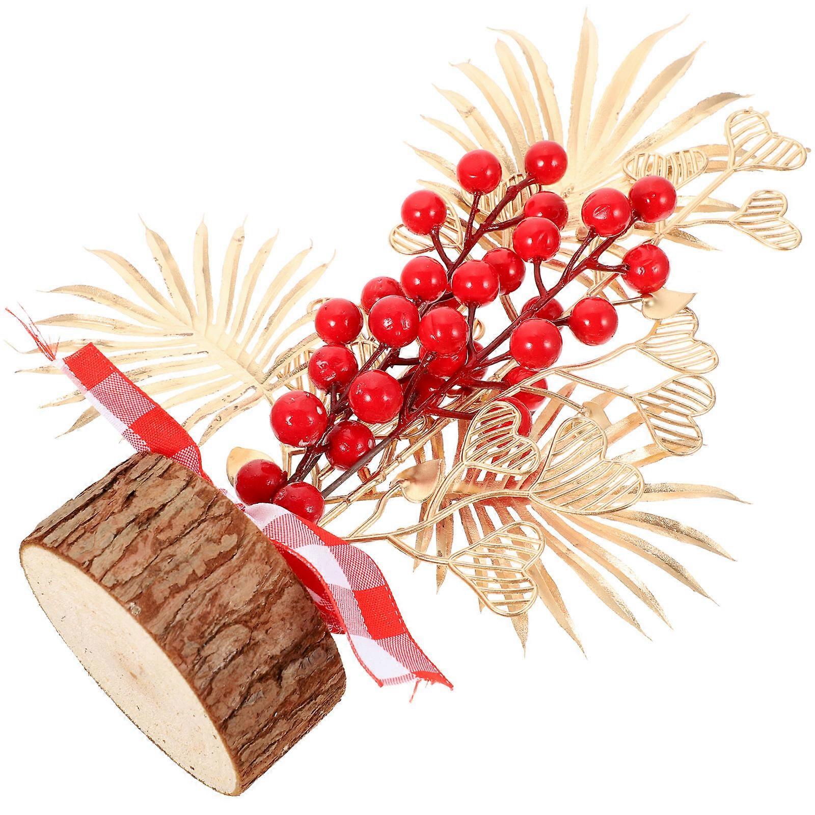 Chinese New Year Decoration 2Pcs Table Ornament Home Living Room Festive Design Multi Color Stable Bottom