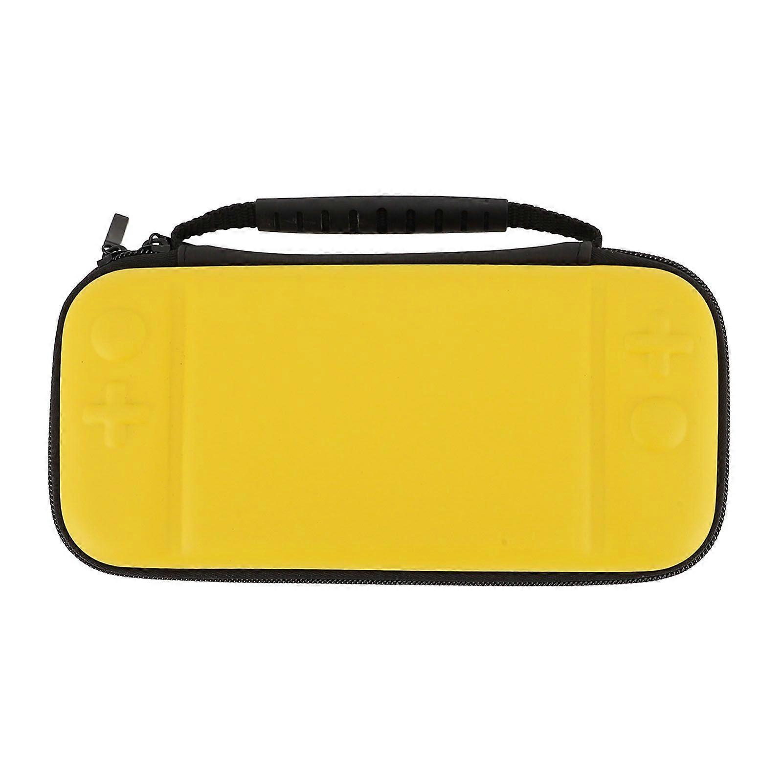 Game Console Case Super Thin Portable Travel Carrying Storage Protective for Switch Lite with 10 Game Card Slots Yellow
