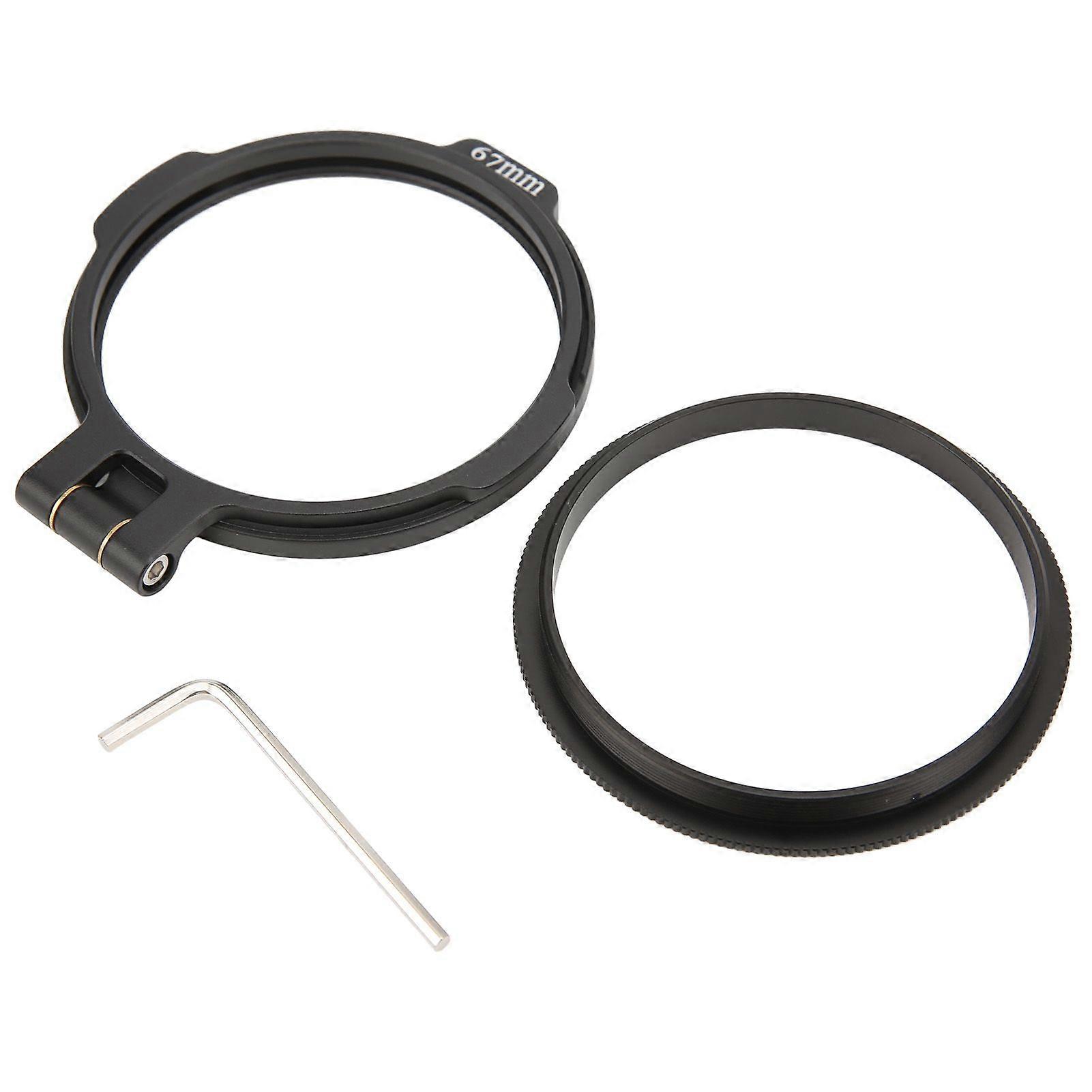 Objektivfilterhalter Robuster langlebiger Schnellschalter mit mehreren Größen Praktischer Objektivadapterring für Weitwinkel-Festbrennweite Zoom67mm