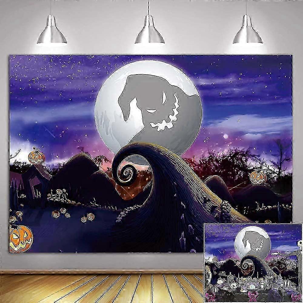 كابوس هالوين تحت عنوان التصوير الفوتوغرافي خلفية الرعب اليقطين خدعة أو علاج جاك موضوع استحمام الطفل حزب ديكور خلفية الصورة قبل عيد الميلاد ستو