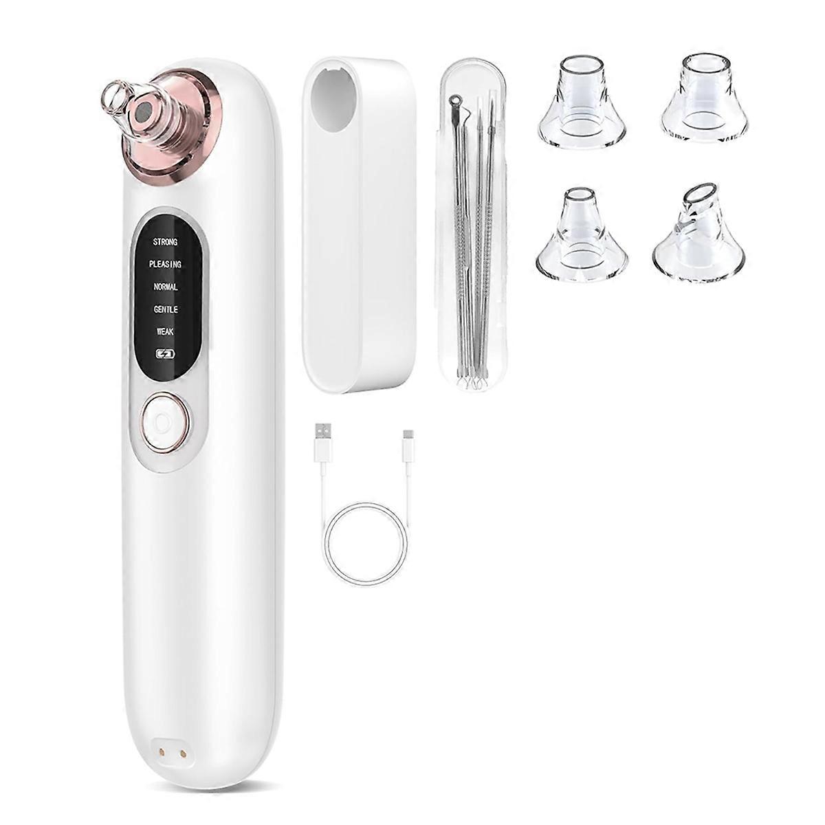 Blackhead Remover for Sensitive Skin, with 4 Removable Heads