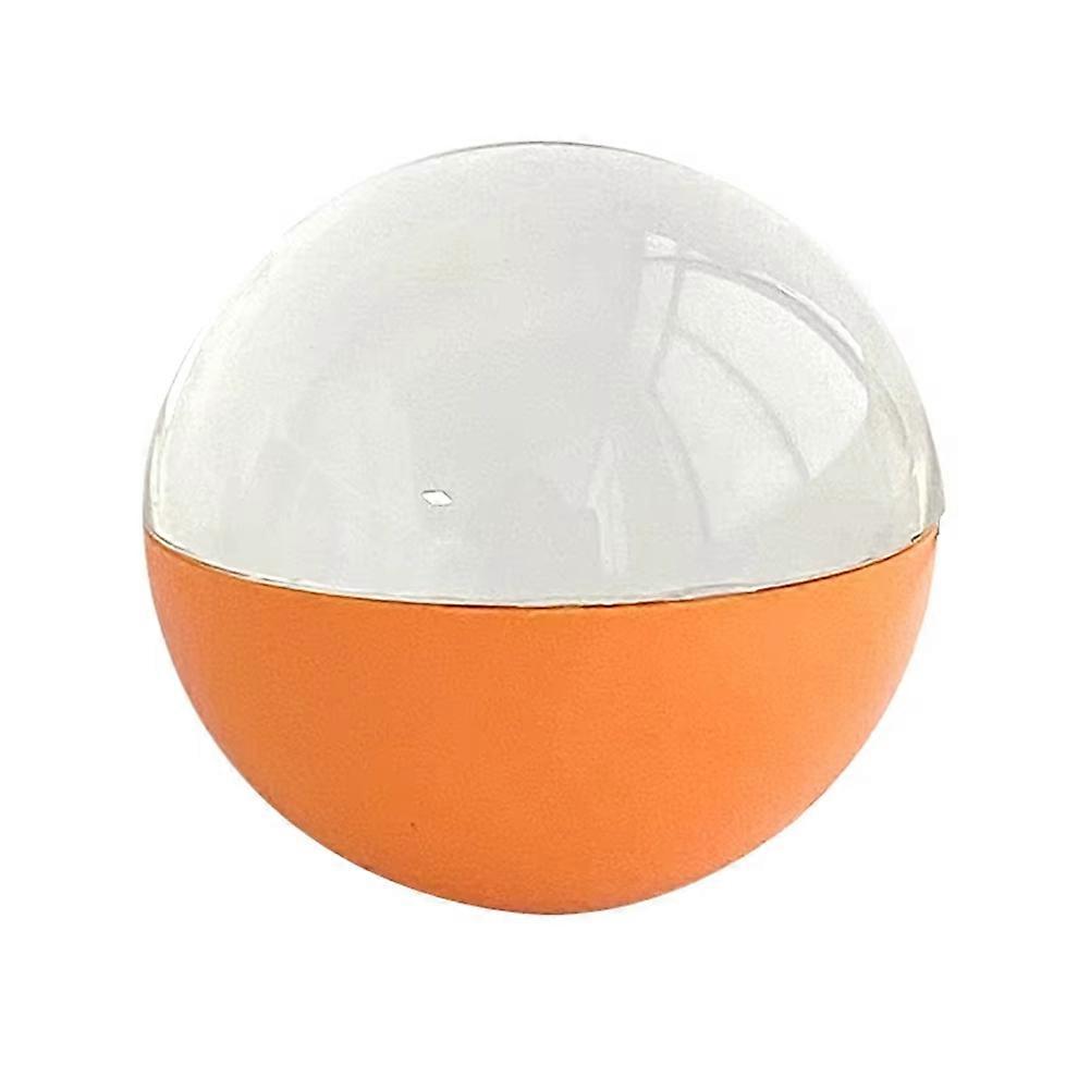 3D Crystal Ball with DIY Video Playback 7cm Display Sphere, Perfect for Family Friends and Graduation Gifts Orange