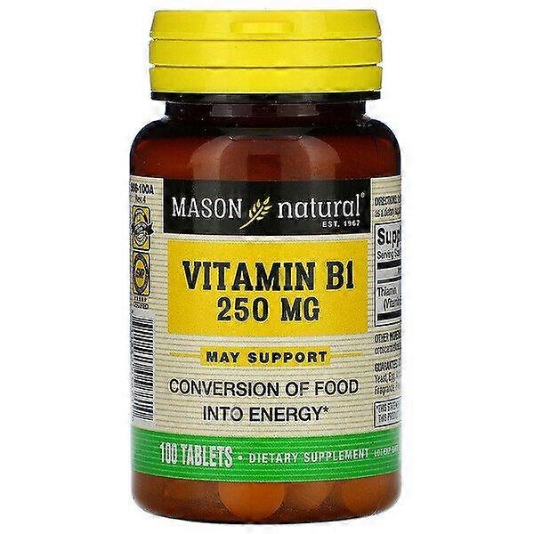 Mason Natural, Vitamin B-1, 250 mg, 100 Tablets