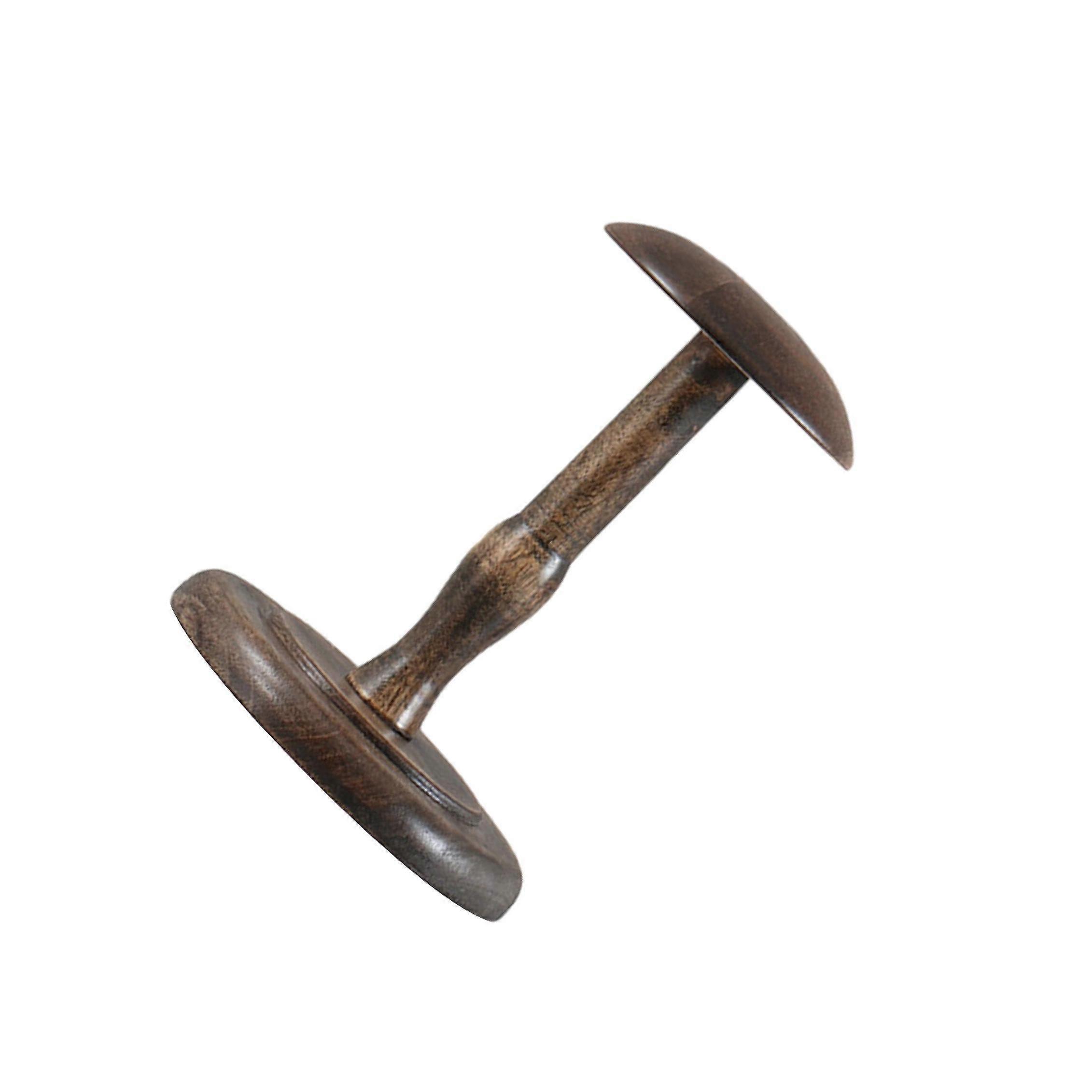 Hat and Cap Display Stand Dome Shape Design Vintage Stable Sturdy Round Base long brown