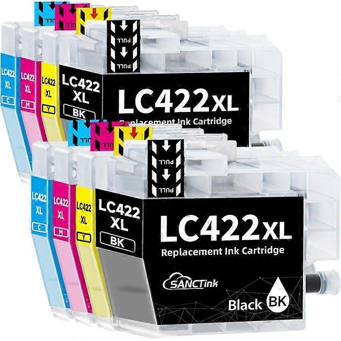 Ink Cartridge - SANCTink - LC422 XL - Compatible Brother - Pack of 8 - Multi-colors