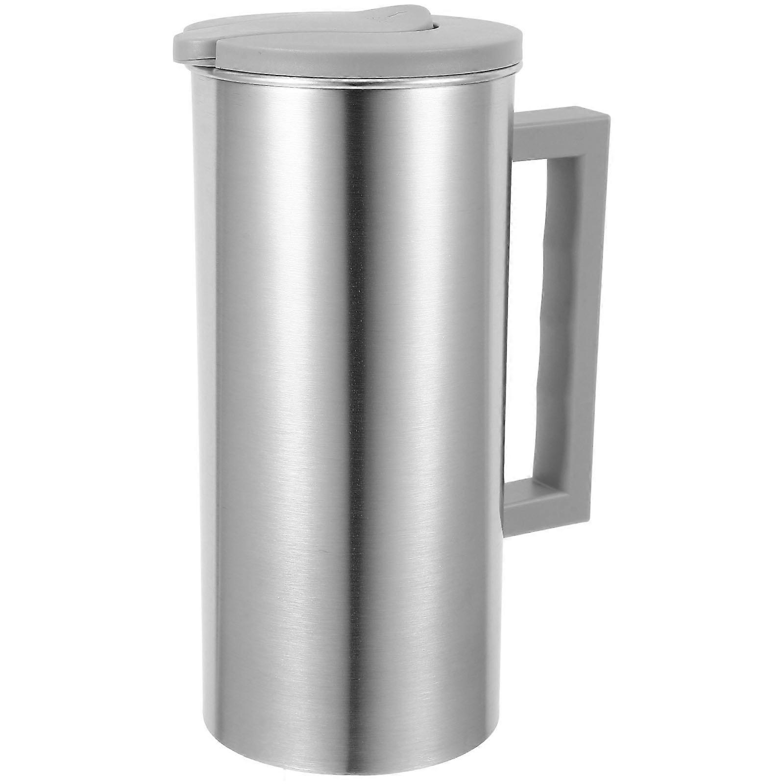 Multi Use Stainless Steel Water Jug with Handle for 2Pcs Beverage Serving