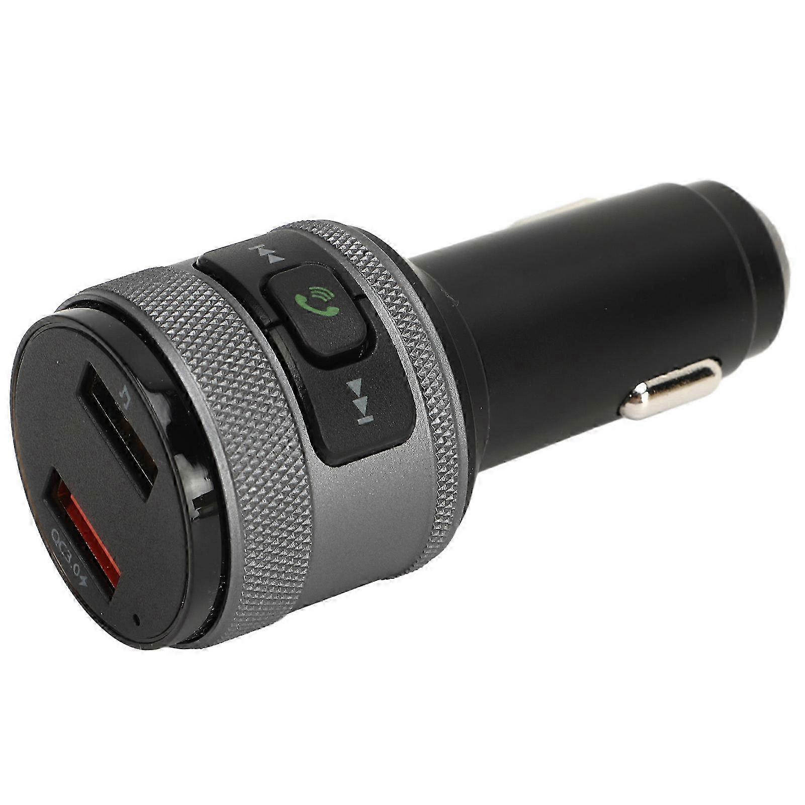 Bluetooth FM Transmitter QC3.0 Fast Charging CVC Noise Cancellation Handsfree Calling Car Music Player 25-26