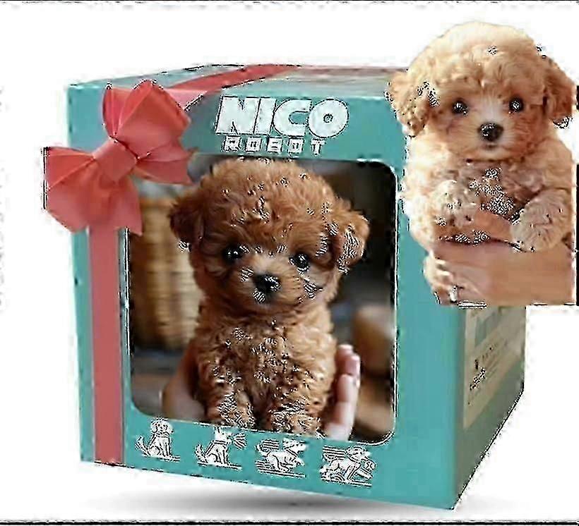 2025 Nouveau chien robot pour adultes, chien robotique IA, Nicoo - mon chiot robot réaliste qui agit comme un vrai chiot - Marcher, aboyer, remuer la queue Cs