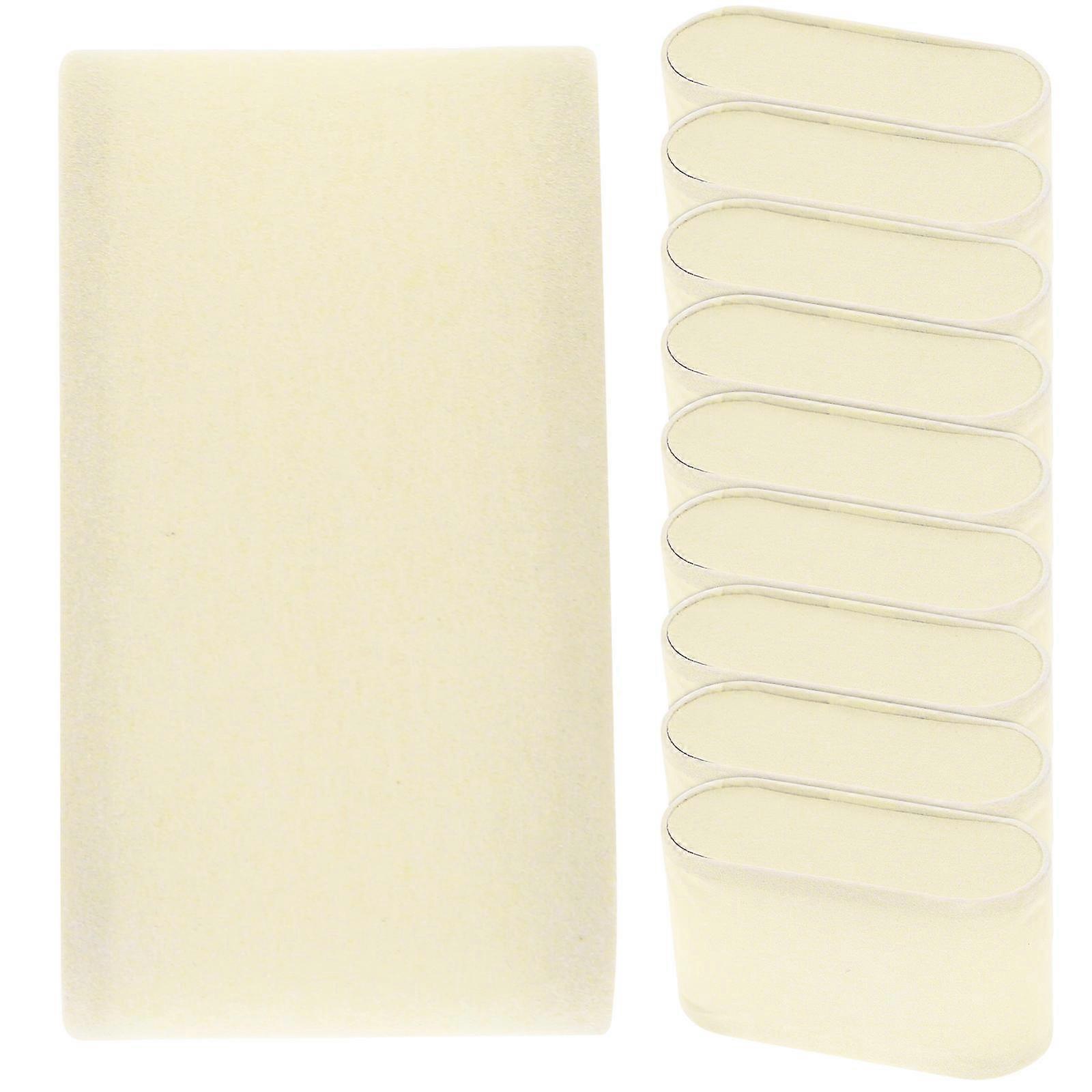 Beige Watch Pillow for Jewelry Display 10Pcs Practical Bangle Cushions