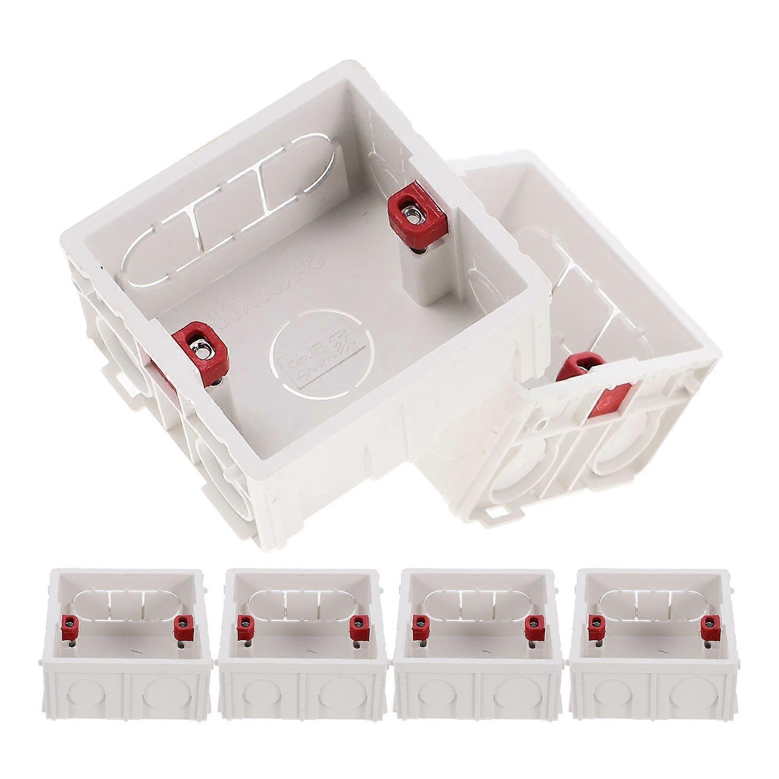 6pcs Outlet Box Heavy-Duty junction box for Switches and Receptacles Durable Electrical Outlet Box Versatile Electrical Box Outlet Junction Box Exteri